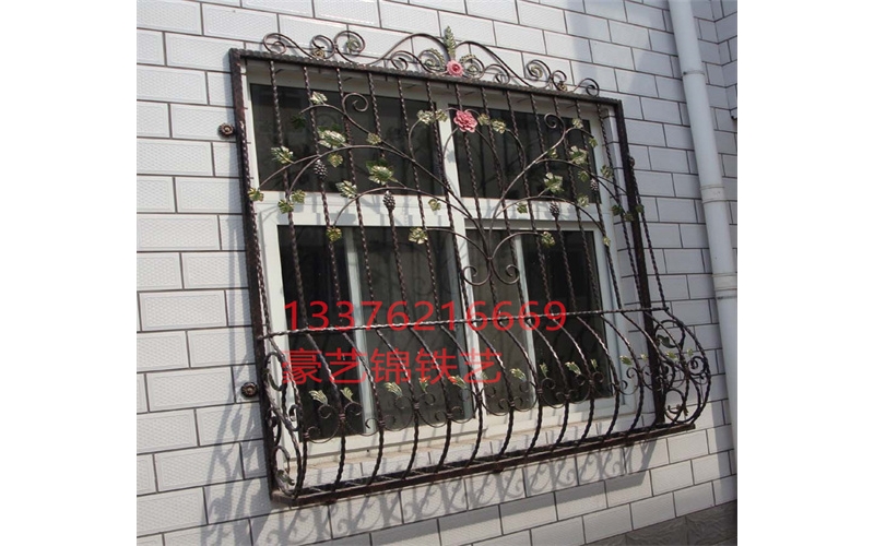 Wrought iron window