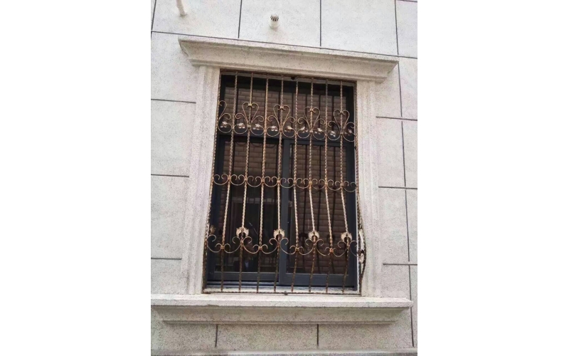 Wrought iron window