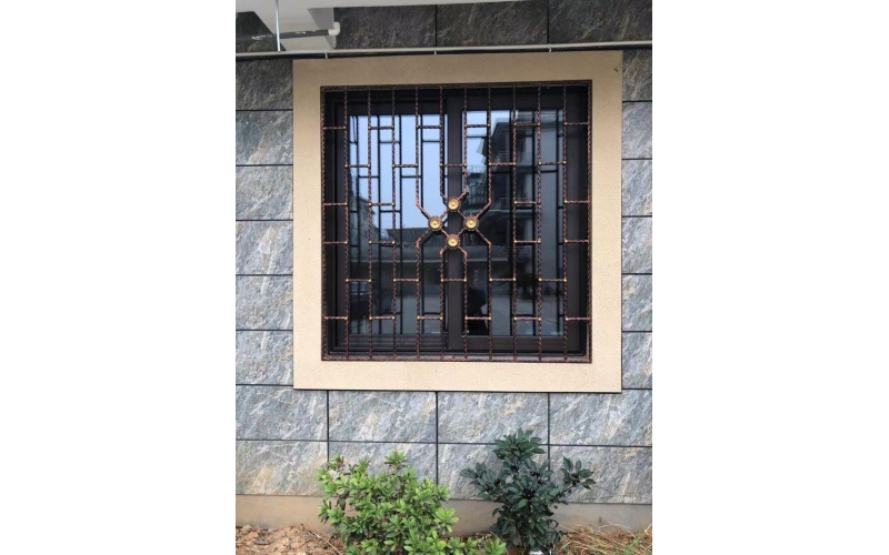 Wrought iron window