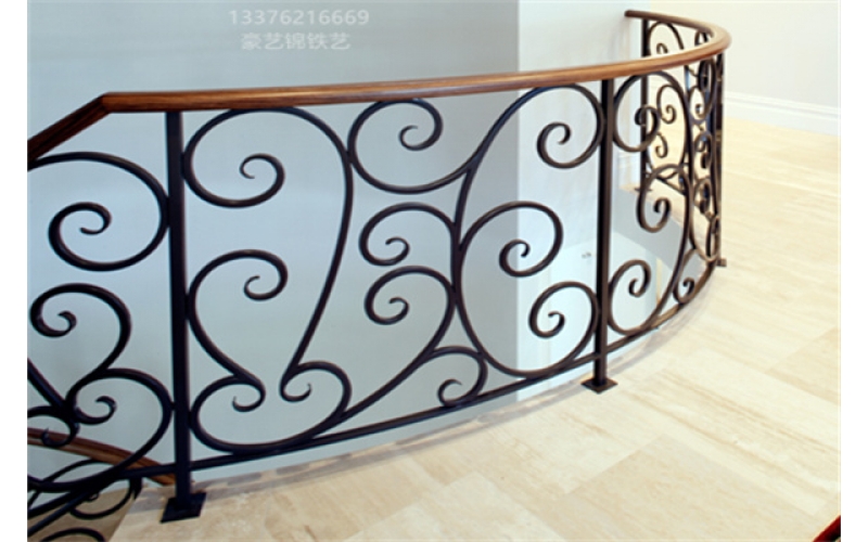 Wrought iron railings