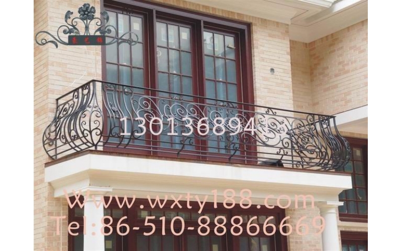 Wrought iron railings