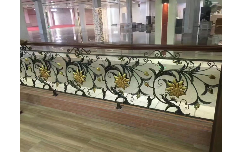 Wrought iron railings