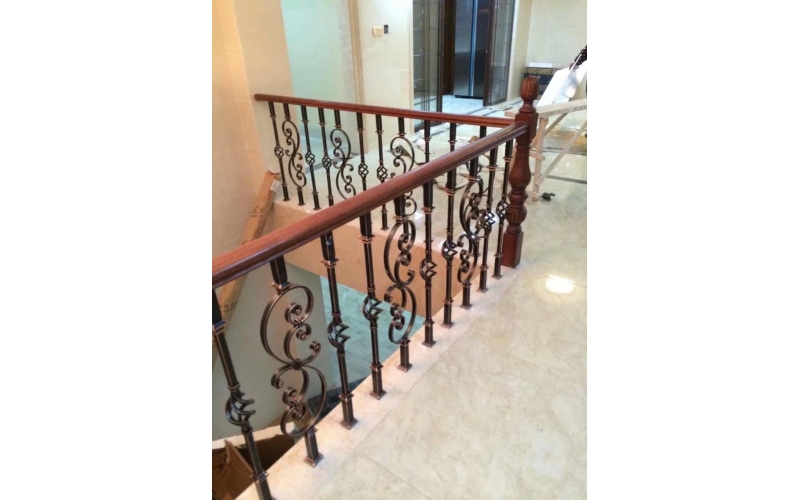 Wrought iron railings