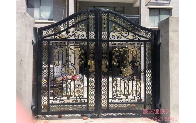 Wrought iron gates